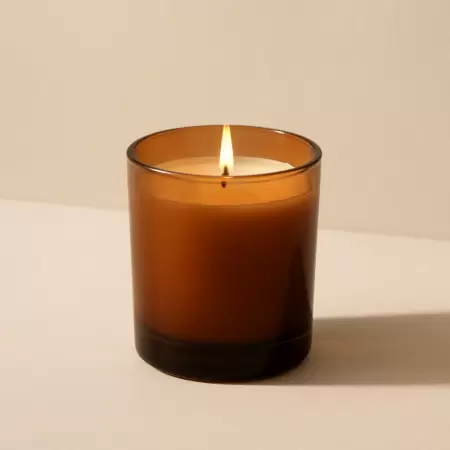 Vela Âmbar — Copo de Vidro 200 g